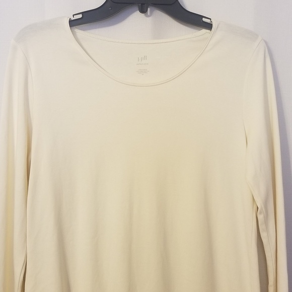 J JILL WOMAN CREAM IVORY OFF WHITE TOP SHIRT - Picture 5 of 8